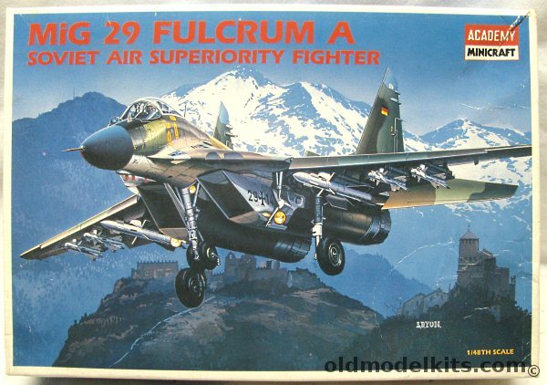 Academy 1/48 Mig-29A Fulcrum A - Luftwaffe or USSR, 2116 plastic model kit